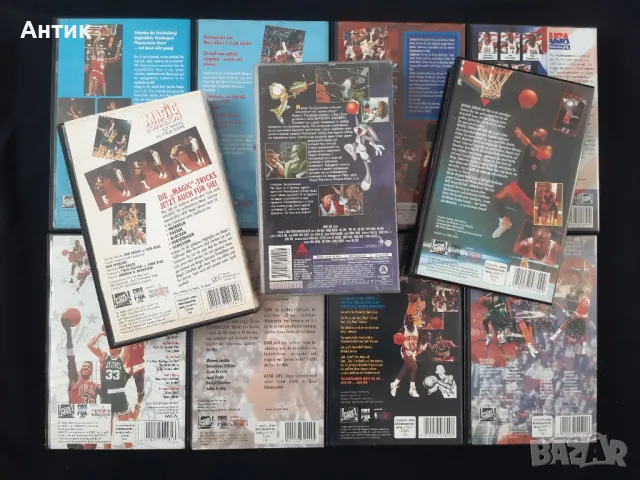 Колекция Видеокасети VHS Superstars NBA Michael Jordan AIR Time/ 1990 - 1994 год., снимка 12 - Други жанрове - 49424494