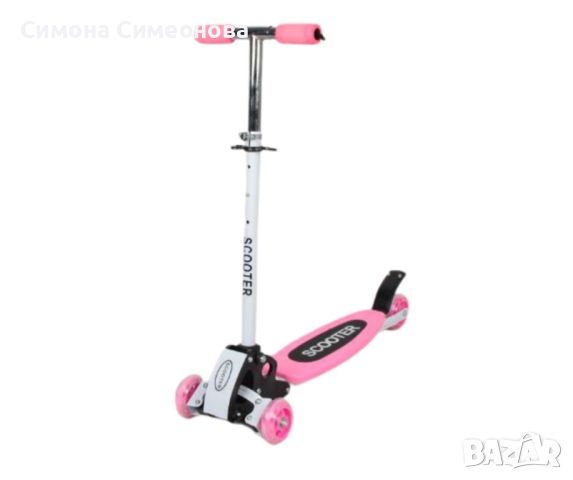 Детски скутер с възможност за регулиране на височината и светещи колелета scooter3, снимка 2 - Друга електроника - 45565848