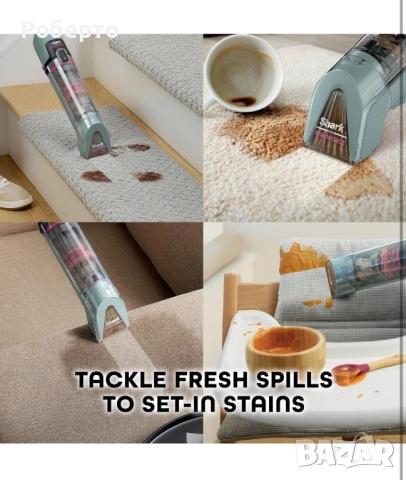 Преносим уред за почистване на петна StainForce, Shark, HX100UKCP, снимка 4 - Прахосмукачки - 52908081