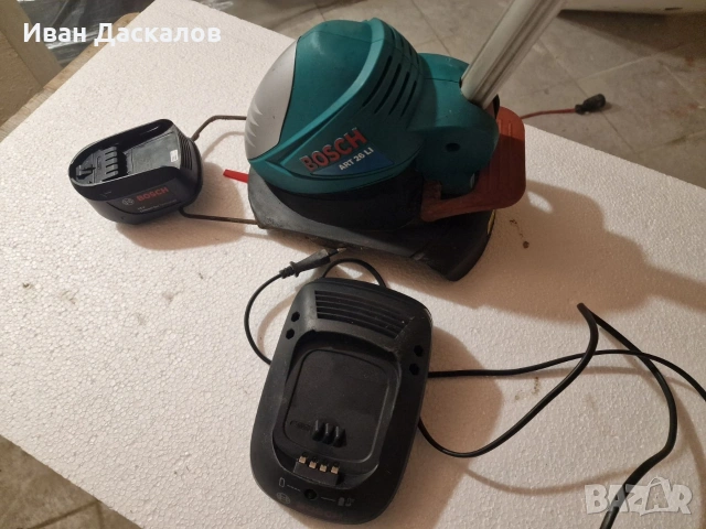 Акумулаторен тример BOSCH ART, снимка 3 - Градинска техника - 53481302