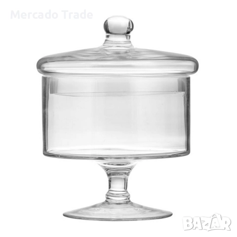 Стъклен буркан Mercado Trade, За сладки или бонбони, Цилиндър, снимка 2 - Кутии за храна - 52208495