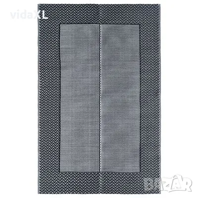 vidaXL Килим за открито, ARAKIL сив, 160x230 см, PP（SKU:310414）, снимка 1 - Килими - 49243376