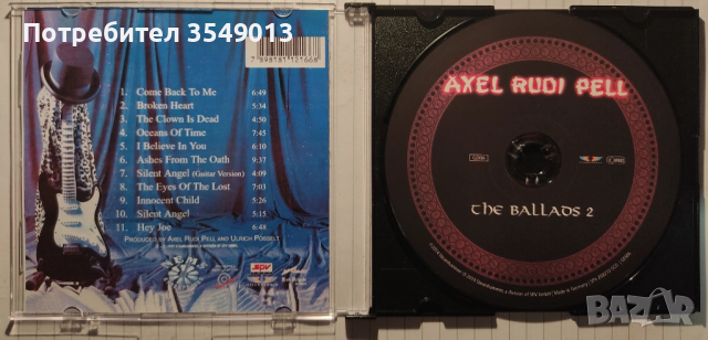 Неофициални cd / цд дискове - нови - Axel Rudi Pell - The Ballads vol.1 - vol.6, снимка 13 - CD дискове - 53295575