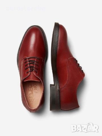 (-55%) Мъжки кожени обувки Selected, Естествена кожа, размер 42, 16070197, снимка 2 - Спортно елегантни обувки - 46319712