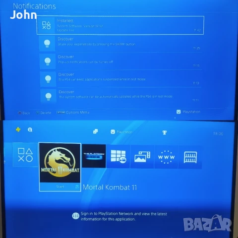 PS 4 slim 500 гб + Джойстик + Mortal Kombat 11 + Кабели | Почистена | PS4 , снимка 9 - PlayStation конзоли - 50968175