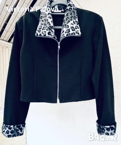 Елегантно леко яке Франция FAVORITE SIBBYL JEANS - леопардов шик, снимка 8 - Якета - 52314815