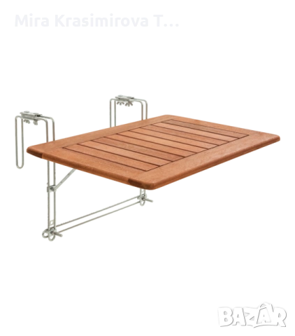 Акациева сгъваема масичка за балкон