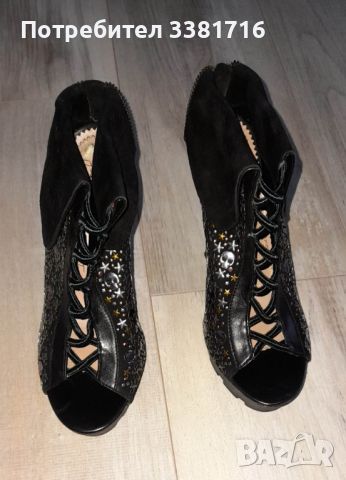 Естествена кожа естравагантни сандали  Jean-Michel Cazabat  , снимка 2 - Сандали - 46212173