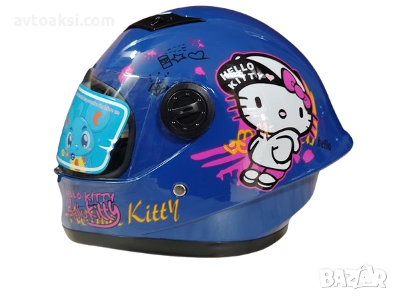 Детска каска Мотор/Мотопед/Вело/Скутер/Атв Шлем два двята, снимка 7 - Аксесоари и консумативи - 52593215