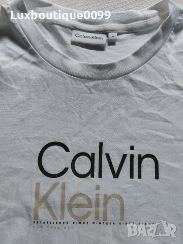 Мъжка тениска Calvin Klein M, снимка 4 - Тениски - 53919020