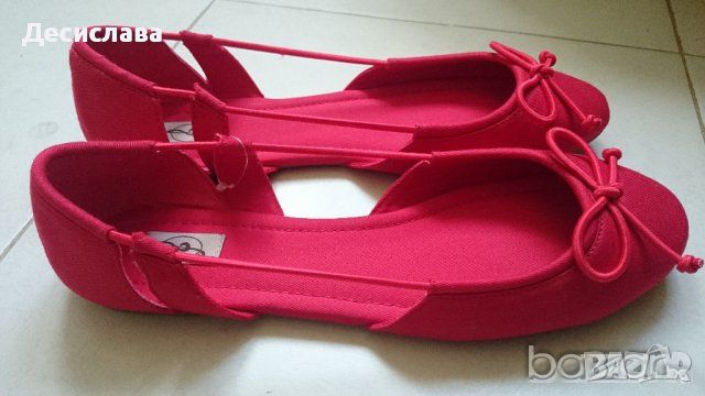 Дамски обувки Stradivarius в червено номер 40, снимка 5 - Дамски ежедневни обувки - 45492739