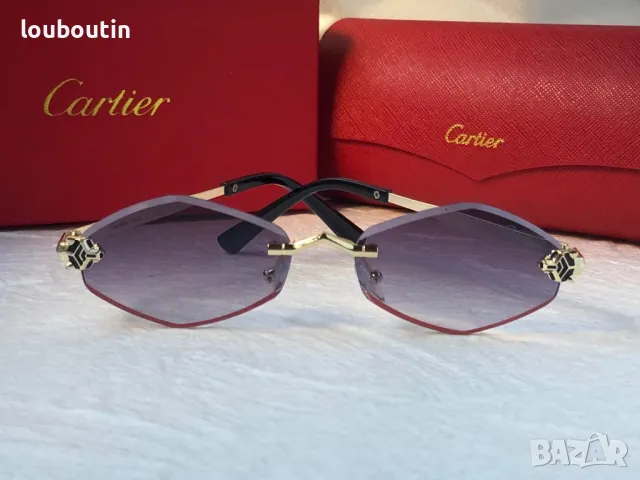 Cartier 2024 дамски слънчеви очила ромб 3 цвята, снимка 7 - Слънчеви и диоптрични очила - 47931090