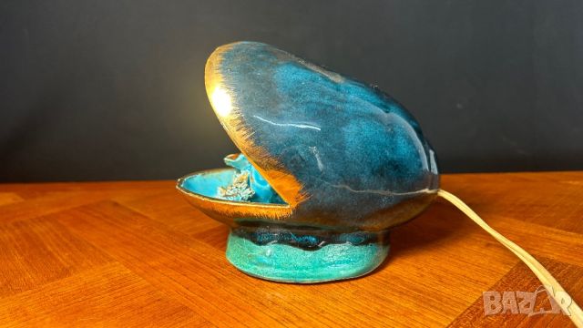 Порцеланова лампа морско дъно, снимка 3 - Настолни лампи - 45395170