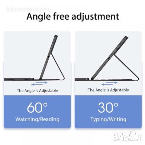 DUX DUCIS кожен калъф с Bluetooth клавиатура и тъчпад за iPad Pro 13 2024, снимка 5 - Калъфи, кейсове - 53176796