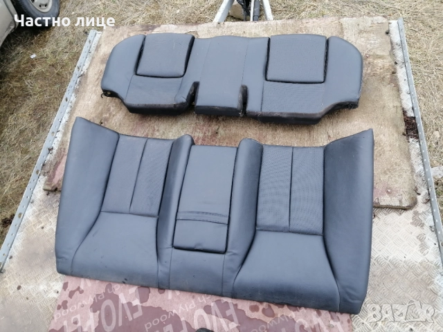 Черен кожен салон Мерцедес w210 седан, снимка 10 - Части - 51994676