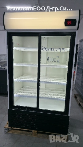 Двойна Хладилна Витрина 112 см, снимка 4 - Витрини - 53513079