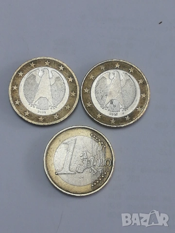 лот 1 евро-Германия от 2002 г. букви-A;F;J, снимка 5 - Нумизматика и бонистика - 52949219