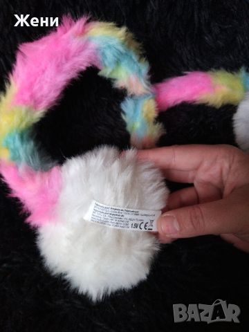 Интерактивна плюшена играчка Skyrocket Pomsies Unicorn коте еднорог, снимка 6 - Музикални играчки - 45693745