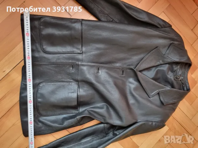 Кожено сако 100% естествена кожа/телешки бокс , снимка 6 - Сака - 50159398