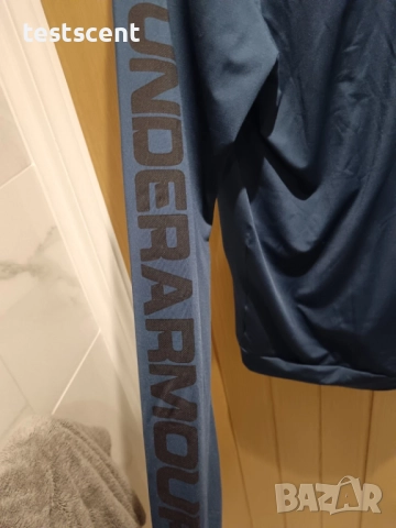 $100 Under Armour HeatGear Тренировъчно/running Яке 2XL Оригинал тъмно синьо, снимка 4 - Якета - 52463376