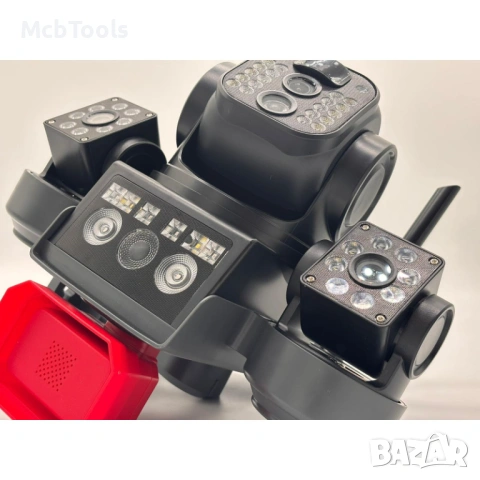 Соларна охранителна Wi-Fi камера с 3 обектива и аларма Sunvision – 16 MP, снимка 4 - Други - 53147003