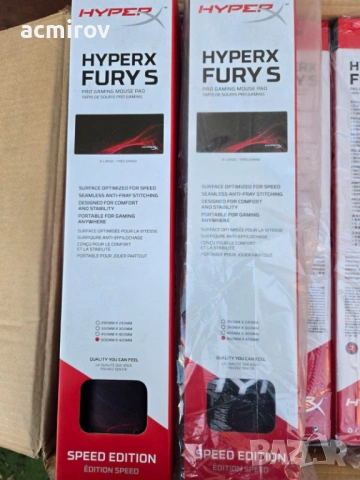 HyperX Fury геймърски пад XL 900x420mm чисто нов, снимка 2 - Клавиатури и мишки - 53210294