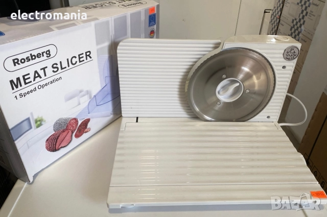 НАМАЛЕН!!! уред за рязане на колбаси Rosberg R51990A, снимка 3 - Други - 47605527