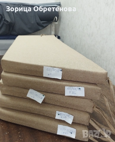 Изработка на възглавници и седалки по поръчка – по размер на клиента, снимка 6 - Градински мебели, декорация  - 54011353