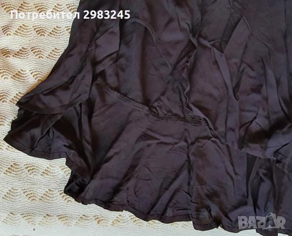 Черна пола с цепка, снимка 3 - Поли - 54270540