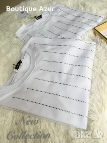 памучни дамски тениски , снимка 2 - Тениски - 50317427