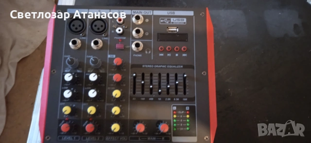 Активен 4-канален аудио миксер Granvoz, снимка 2 - Ресийвъри, усилватели, смесителни пултове - 54052888