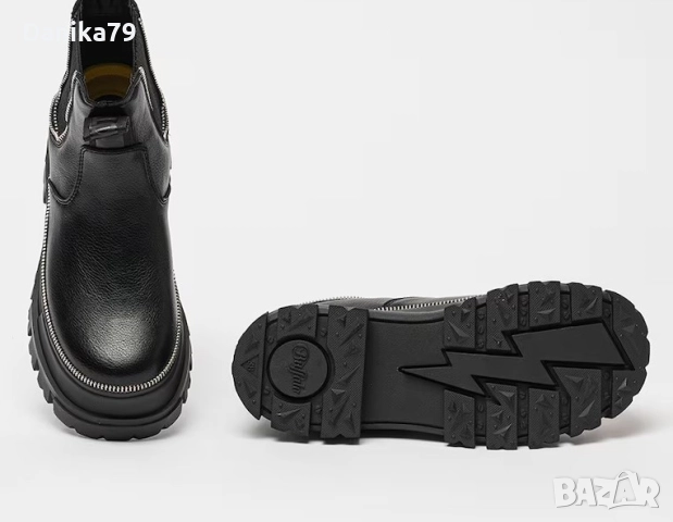 Buffalo - Боти от еко кожа с масивна подметка, снимка 6 - Дамски боти - 52395460