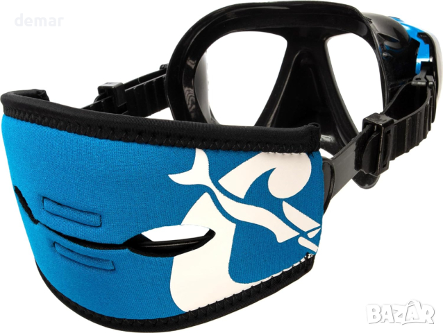 Cressi Pony Tail Neo Каишка за маска за гмуркане, синьо, черно, снимка 5 - Водни спортове - 45071312