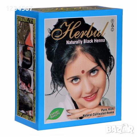 Индийска къна за коса различни цветове 6х10гр, снимка 3 - Продукти за коса - 46307773