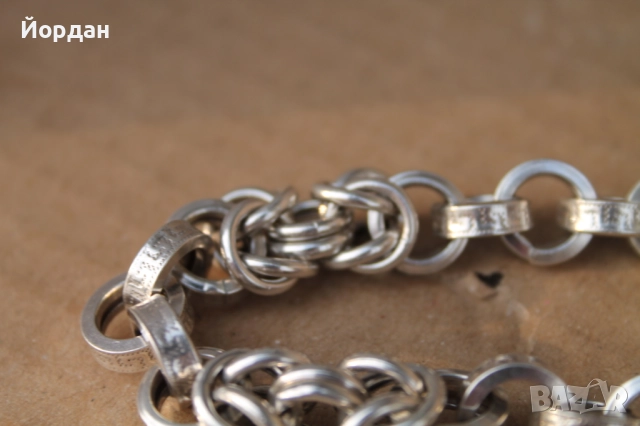 Мъжки сребърен ланец/синджир, снимка 9 - Колиета, медальони, синджири - 52496026
