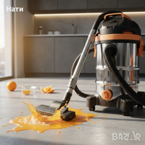 Прахосмукачка за сухо и мокро почистване, НОВА , снимка 5 - Прахосмукачки - 53731850