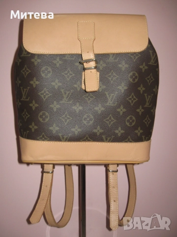 Louis Vuitton дамска раница естествена кожа, снимка 2 - Раници - 52591427