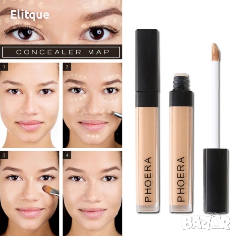 Течен коректор за лице с дълготраен ефект в удобен апликатор PHOERA - HZS304, снимка 2 - Други - 52830670