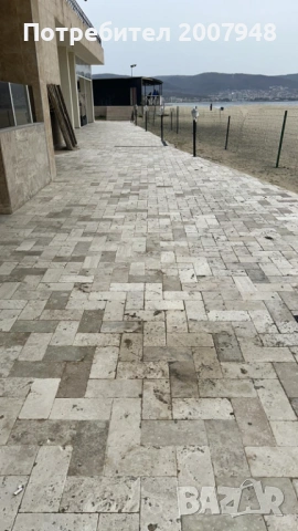 ПРОМОЦИЯ Травертин 3 см - 24 Евро кв.м с ДДС. 40х20 и 20/20 за външна настилка, снимка 6 - Облицовки - 40636963