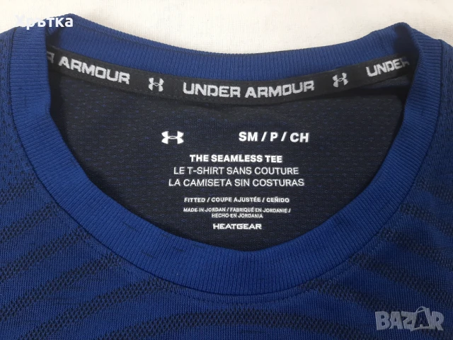 Under Armour Seamless - Оригинална мъжка тениска р-р SM, снимка 7 - Тениски - 50689162