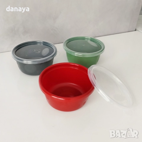 6106 Малка кутия купичка за храна с гъвкав неразливащ капак, 250 мл