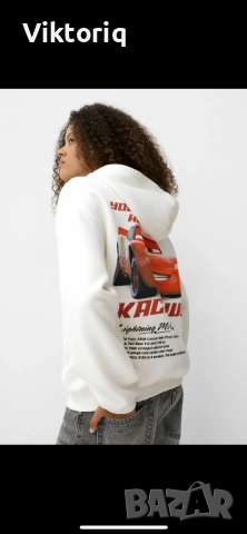 Дамски бял суичер, снимка 6 - Суичъри - 52498225