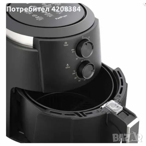 ФРИТЮРНИК С ГОРЕЩ ВЪЗДУХ /Air Fryer, снимка 2 - Други - 47021643