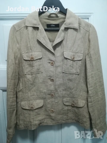 Дамско сако лен, снимка 3 - Сака - 51299788