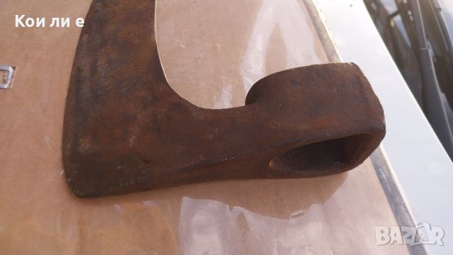 Стара кована брадва българска , снимка 8 - Антикварни и старинни предмети - 45753479