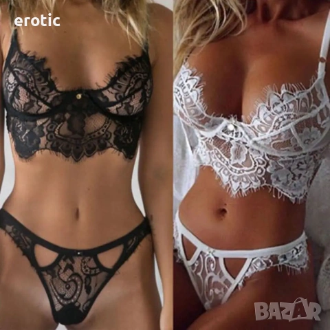 Дамски еротичен дантелен сет от две части - Код: B465