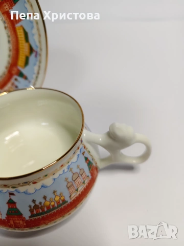 Чаша  за кафе "Златокуполна Москва" , Рyсия - ИФЗ., снимка 8 - Чаши - 53579007