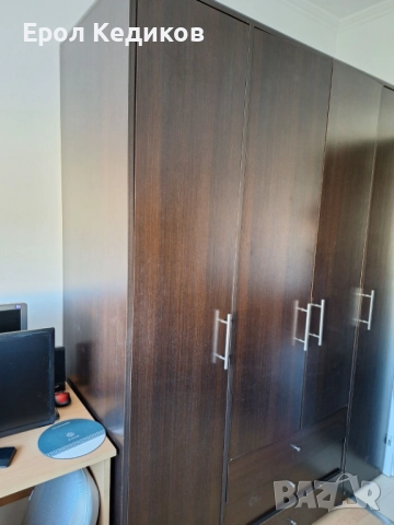 гардероб, скрин, бюро и закачалка, снимка 2 - Бюра - 52513165