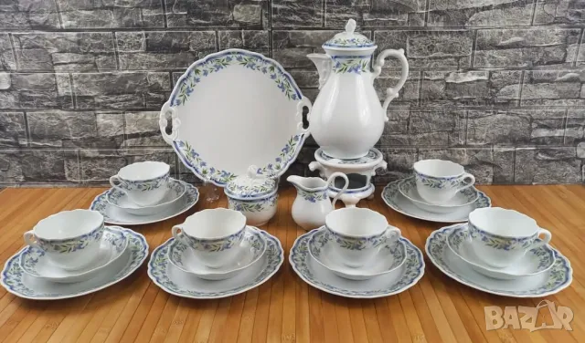 Сервиз за кафе или чай 6 човека – Hutschenreuther, серия Marie Theresia "Miramare", снимка 1
