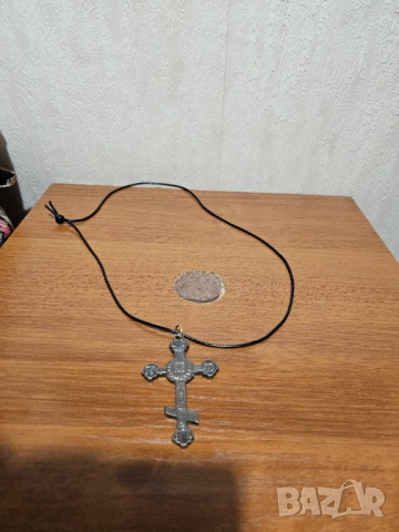 Старинен Руски бронзов георгиевски нагръден кръст с вързанка - съхранете част от историята и религия